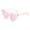 Light Pink, variant on Womens Sunglasses Trendy Women Girls Cute Heart Shape Sunglasses Fashion Cat Eye Retro Party Wedding Sun Glasses