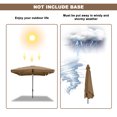 thumbnail image 6 of Mondawe Patio Umbrella with Base included 10ft Large Outdoor Table Umbrella with Crank, 8 Sturdy Ribs, Market Deck Pool Backyard Garden Sunshade Umbrella,Tan, 6 of 9