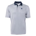 thumbnail image 2 of Men's Cutter & Buck Navy/White New York Yankees Virtue Eco Pique Micro Stripe Recycled Big & Tall Polo, 2 of 3