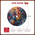 thumbnail image 2 of Xecao Vibrant Rooster Painting Pattern Christmas Tree Skirt Round Xmas Tree Mat Base Cover for Holiday Home Decorations-30", 2 of 6
