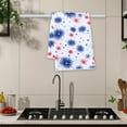 thumbnail image 6 of Darzheoy 4th of July Patriotic Kitchen Towels, 18x28 Inch American Flag Stars Dish Towels Cloth Tea Towel Red Blue Star Tea Towels, Independence Day Housewarming Gift, 6 of 6