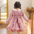 thumbnail image 3 of Vestido de princesa Heldig de malla esponjosa para niños 3 a 13 años manga larga otoño invierno, 3 of 4