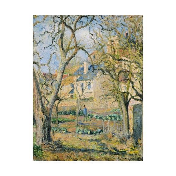 Trademark Fine Art 'Vegetable garden' Canvas Art by Pissarro