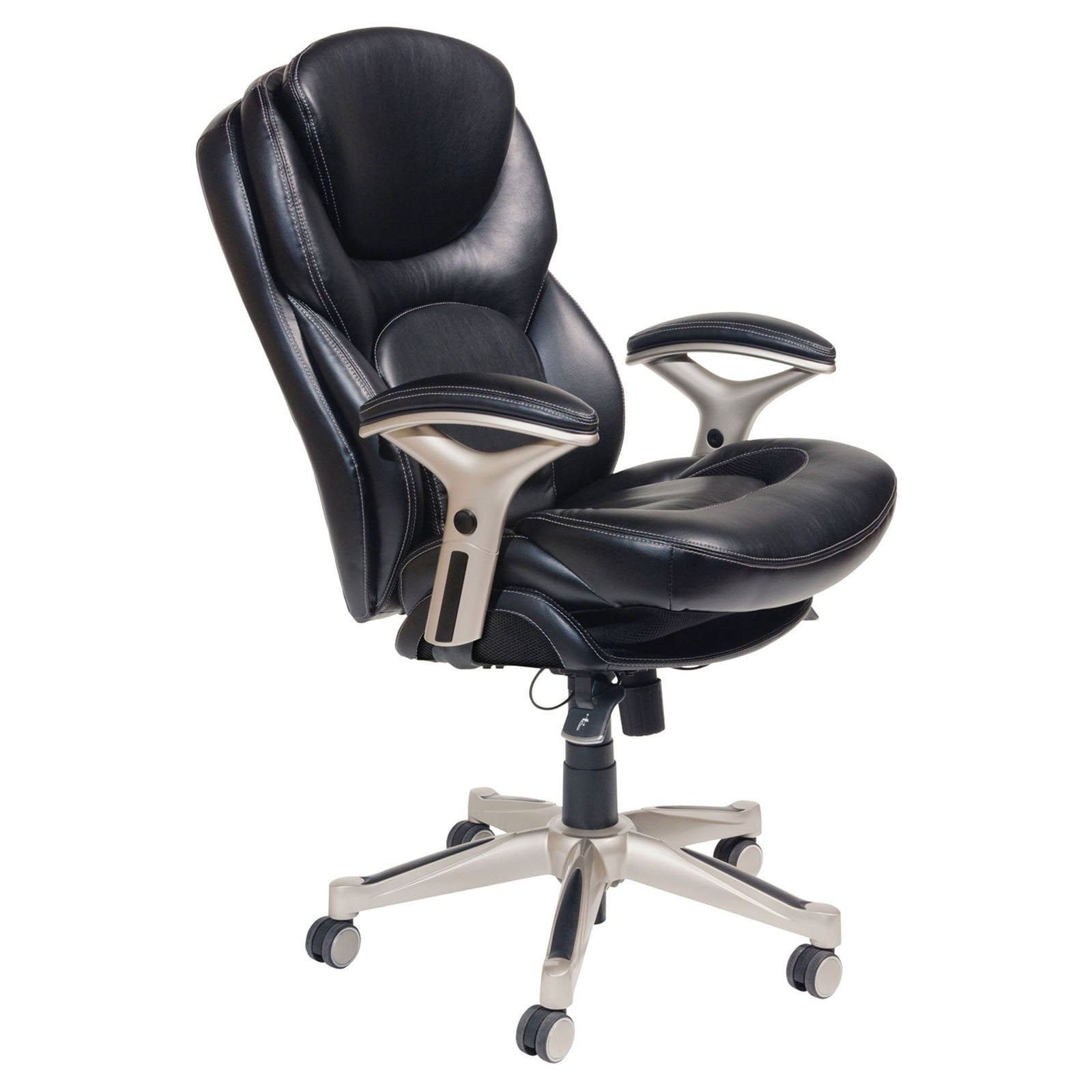 Serta Back in Motion Health and Wellness Mid Back Bonded Leather