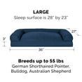 thumbnail image 2 of FurHaven Pet Products Quilted Pillow Sofa Pet Bed for Dogs & Cats - Navy, Large, 2 of 8