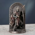 Maltese Crusader Statue in Armor Guarding Door Holding Shield & Sword