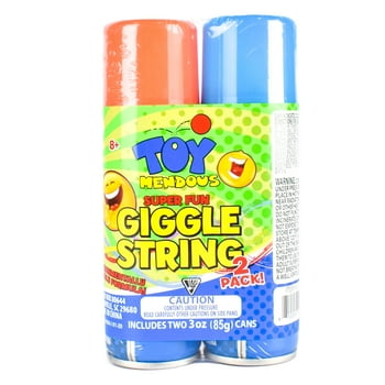 Toymendous Giggle String 2-Pack 3 oz. Bright Colored Streamers, Perfect for Any Party or Celebration