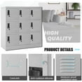 thumbnail image 5 of 9 Doors Metal Locker Storage Cabinet for Home Office,  Gym (Gray), 5 of 7