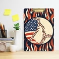 thumbnail image 2 of FORMRS Acrylic Clipboard with Low Profile Clip Standard A4 Letter Size, 12.5" x 9", Baseball Pattern, 2 of 8