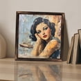 thumbnail image 3 of Retro Woman Boat Artwork Wooden Sign Wall Plaque - Vintage Art Decoration, Wall Decoration - Ideal Gift For Home Decoration, Living Room, Bathroom, Bedroom, Garden, Dining, Bar, Cafe, Festival Part, 3 of 7