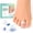 Clear, variant on Welnove Hammer Toe Corrector with Firm Support - 6 Pack Toe Splints to Realign Bent, Curled, Crooked, Claw & Hammer Toes, Men & Women, 3 Sizes, Clear