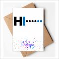 thumbnail image 1 of Morse Code Hello Dot Line Expression Welcome Back Greeting Cards Envelopes Blank, 1 of 3