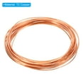 thumbnail image 2 of Unique Bargains Soft Copper Wire, 2Pcs 18Gauge/1.0mm Diameter 6m/19.68ft Spool Craft Wire, 2 of 5