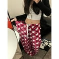 New Fashion Sanrio Hello Kitty Loose High Waist Pants Lovely Casual