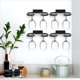 thumbnail image 4 of 6 Estantes para Copas de Vino Montados en la Pared, Soporte para Copas de Vino, Colgadores Metálicos para Copas de Vino, Estante para Copas de Vino Debajo del Estante del Gabinete, 4 of 5