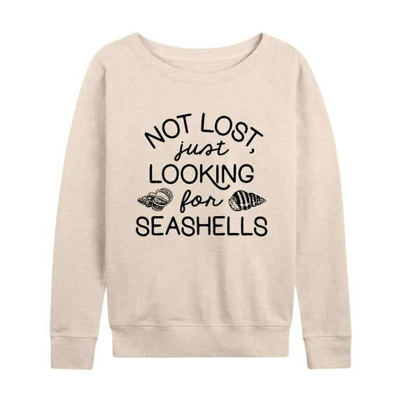 Instant Message - Looking For Seashells - Women's Lightweight French Terry Long Sleeve Shirt