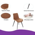 thumbnail image 3 of 45.3" Round Dining Table Set, Mid Century Modern Round Dining Table for 4 Person, with Steel Legs, Coffee Table for Kitchen Dining Room, Office, Save Space, 3 of 5