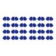 thumbnail image 1 of 48 Piezas Pompones de Porristas de Papel Metálico Pompones de Animadora con Manejar de Plástico Azul, 1 of 5