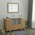 thumbnail image 3 of Vanity Art 60" Single Sink Freestanding Bathroom Vanity Set with Ceramic Top and Mirror, 3 of 8