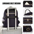 thumbnail image 4 of JIALIOU Mini Backpack Purse for Women Quilted Casual Daypack Small Travel Shoulder Bag, Cute Cat with Hexagram, 4 of 7