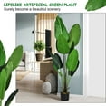 thumbnail image 4 of Gymax 5.3ft Artificial Tropical Palm Tree Green Indoor-Outdoor Home Decorative Planter, 4 of 10