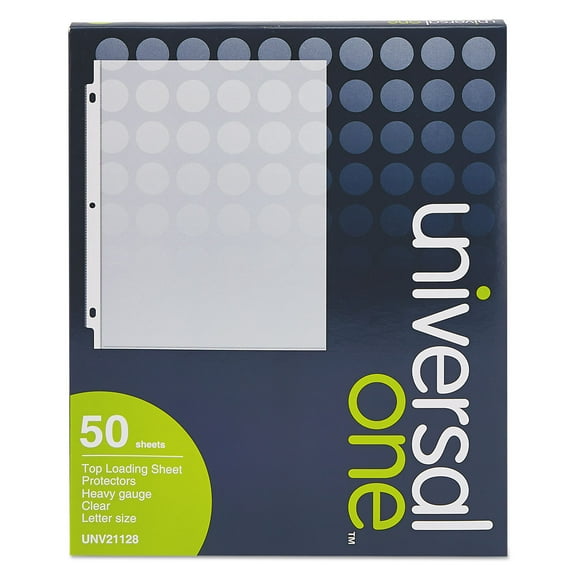 Heavy Gauge Top-Load Poly Sheet Protectors - Clear (50/Pack)