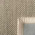 thumbnail image 5 of Safavieh Natural Fiber Collection NF143C Border Sisal Area Rug, 4' x 4' Square, Marble / Beige, 5 of 5