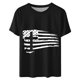 thumbnail image 3 of Camisetas de Manga Corta para las Mujeres, Blusa de Manga Corta de la Moda Del Día de la Independencia Hecha de Poliéster Cómodo para la Primavera Verano, Blusas de Manga Corta para las Mujeres, 3 of 7