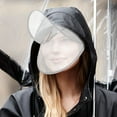 thumbnail image 6 of YIHONGMU Clear Plastic Rain Bonnet with Visor - Wide Brim Rain Cap for Women/Men, 6 of 6