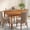 Brown, variant on 39.4 Inch Square Wood Dining Table For 2-4 People Modern Kitchen Table With Thick Tabletop Sturdy Wooden Legs Compact Table For Small Space Living Room (Pure Black)