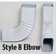 thumbnail image 2 of Near 90 degree Downspout Elbow - Style B - 2x3 - White, 2 of 2