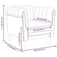 thumbnail image 4 of vidaXL Sofa Chair Black Velvet, 4 of 5