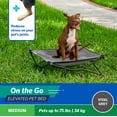 thumbnail image 3 of Coolaroo On the Go Elevated Travel Dog Bed, Medium, Steel Gray, 3 of 7