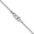 thumbnail image 6 of Auriga Fine Jewelry 14K White Gold 1 mm Box Chain Necklace for Women 28", 6 of 6