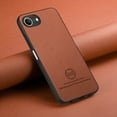 thumbnail image 2 of Dteck Case for iPhone 16e,Slim Premium Canvas Grain PU Leather,Soft TPU Bumper,Non-Slip Anti-Scratch Shock-Absorbent,Protective Phone Cover for iPhone 16e,Brown, 2 of 8