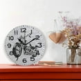 thumbnail image 2 of GZHJMY Cool Motorcycle Silhouette Print Vintage Style Round Wall Clock Decorative, 9.5 Inch Battery Operated Quartz Analog Quiet Desk Clock for Home,Office,School, 2 of 5