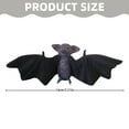 thumbnail image 3 of SUSHANG Goth Bat Plush Weighted Stuffed Animals,12”Creepy Large Bat Toys Lifelike Bats Plushie Doll Gothic Bat Soft Hugging Plush for Halloween Easter Christmas Valentines Birthday Gift, 3 of 9
