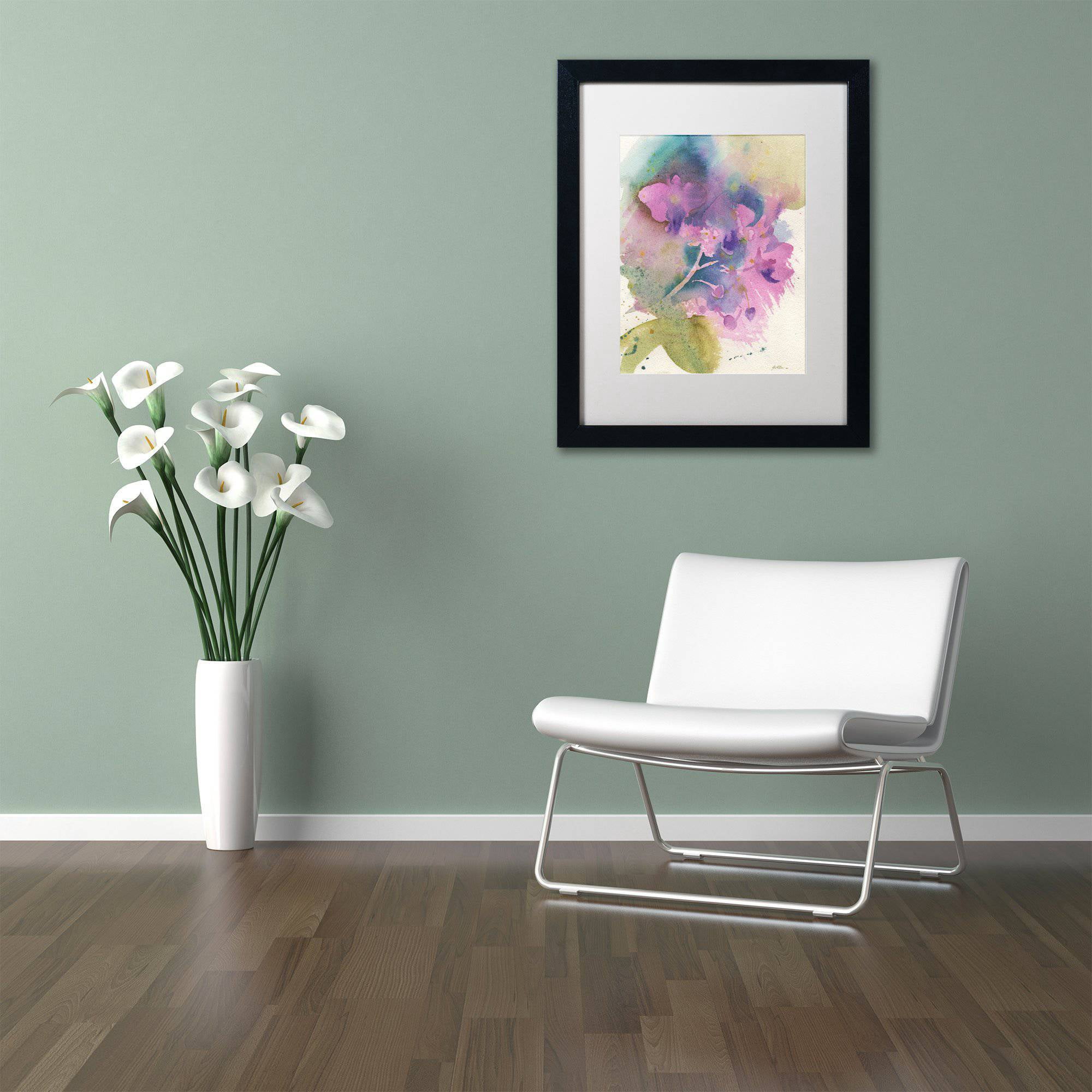 Trademark Fine Art "Orchid Dream" Canvas Art by Sheila Golden White Matte, Black Frame