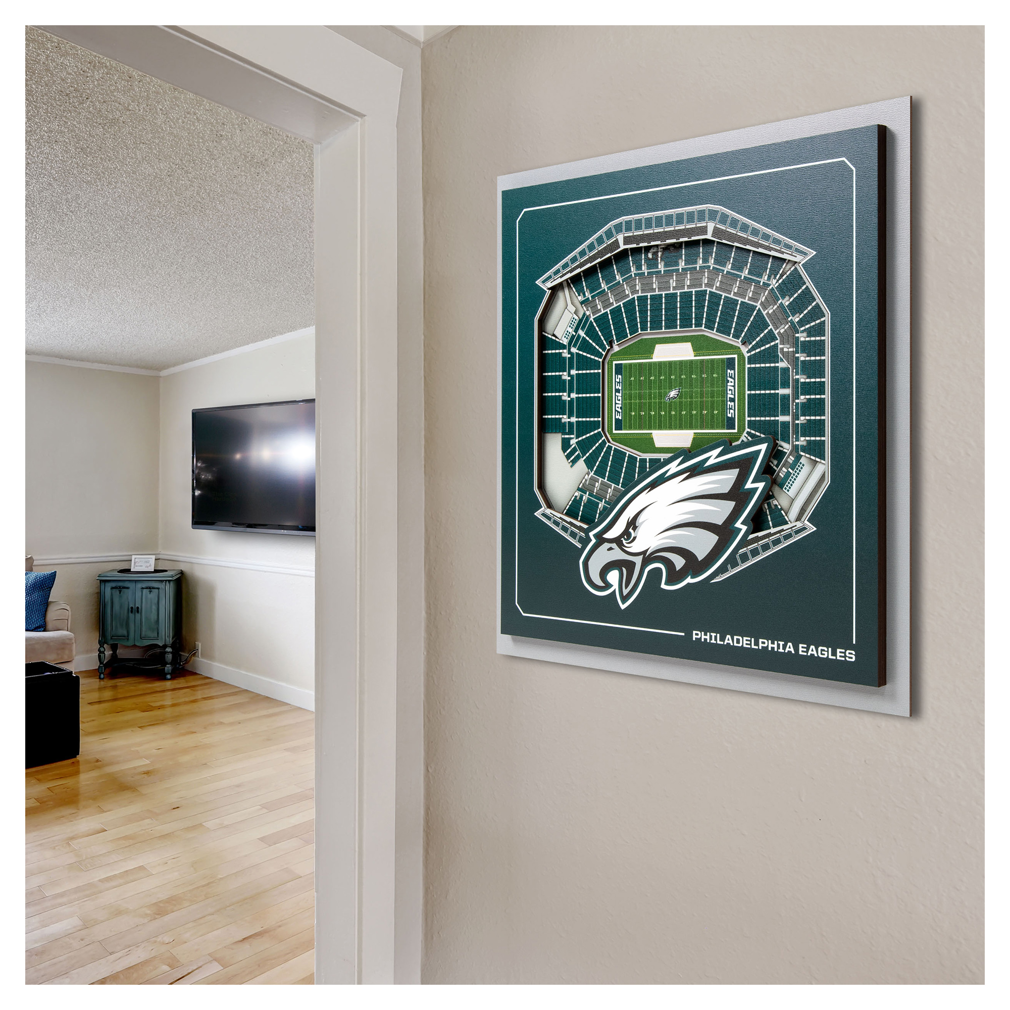 IDNA Philadelphia Eagles 12" x 12" Stadium Series 3D Wall Art