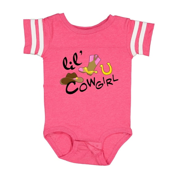 Inktastic Lil' Cowgirl Girls Baby Bodysuit