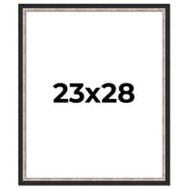 23x28 Frame Silver Real Wood Picture Frame Width 1.25 Inches | Interior Frame Depth 0.75 Inches |