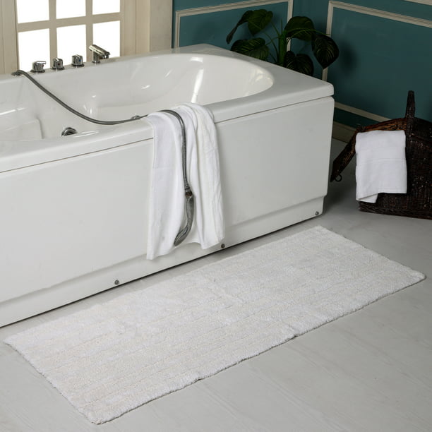 Cotton Reversible Oversized Bath Rug Or, Reversible Cotton Bath Rugs Or Runners