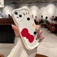 thumbnail image 1 of Sanrio Toy Hello Kitty 3D Wave Case For iPhone 15 14 13 12 11 Pro Max Mini X XR XSMAX 8 7 6S Plus Soft Silicone Cover, 1 of 6
