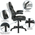 thumbnail image 4 of Flash Furniture X10 LeatherSoft High-Back Gaming Chair with Headrest and Flip-Up Arms, Black, 4 of 16