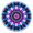 Colorful Tie Dye, variant on Rainbow Tie Dye Sunburst Round Fitted Tablecloth with Elastic Edge,Dining Table Cover Waterproof,Outdoor Round Tablecloth for Camping,Dining,Indoor and Outdoor