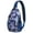 Blue-8, variant on Boho Daisy Sling Bag - Artistic Vintage Flower Chest Bag with Versatile Wear & Durable Design - Sunny Daypack for Spring, Summer, Autumn Travel