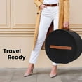 thumbnail image 2 of MesaSe GUSTVEHat Box Large Capacity Felt Hat Storage Container  Foldable Dust Storage Bag With Visual Window Men‘s Women‘s Black, 2 of 11
