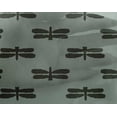 thumbnail image 4 of oneOone Georgette Viscose Dusty Green Fabric Insect Block Craft Projects Decor Fabric Printed By The Yard 42 Inch Wide, 4 of 4