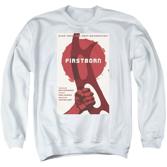 Star Trek Tng Season 7 Episode 21 Adult Crewneck Sweatshirt White