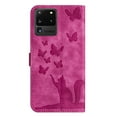 thumbnail image 6 of Wallet Case Designed for Samsung Galaxy S20 Ultra for Women,Flip Folio Cover with Butterfly Embossed PU Leather Kickstand Credit Card Holder Slots Magnetic Wrist Strap Phone Case, Rose, 6 of 13